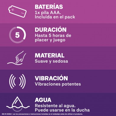 Durex Vibrador Mini Intense Orgasmic Pure Pleasure, Dildo Consolador Clítoris Mujer