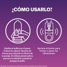 Durex Anillo Vibrador Intense Orgasmic Diablillo Estimulador Clítoris + Anillo de Placer para el Pene + Gel Intense Orgasmic