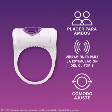 Durex Anillo Vibrador Intense Orgasmic Vibrations Estimulador Clítoris + Lubricante Naturals Extra Sensitivo  100% Natural