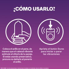 Durex Anillo Vibrador Intense Orgasmic Vibrations Estimulador + Play Massage 2en1 Gel de Masaje Erótico y Lubricante  200 ml