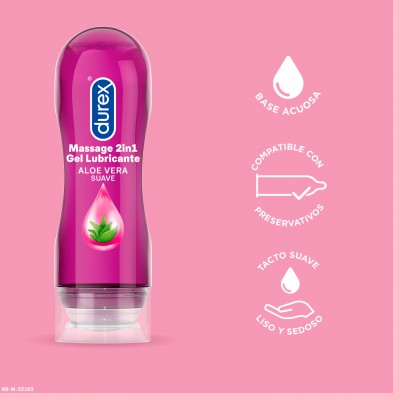 Durex Anillo Vibrador Intense Orgasmic Vibrations Estimulador + Play Massage 2en1 Gel de Masaje Erótico y Lubricante  200 ml