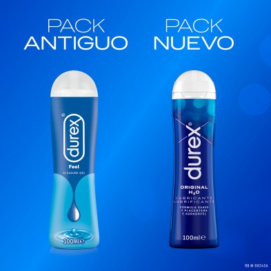Lubricantes Durex 100ml, para sexo seguro. Naturals H2O, Hidratante, Original, Calor, Frescor. Fresa y Perfect Connection