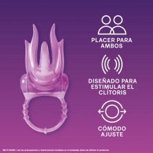 Durex Pack Lubricante Sabor y Aroma Fresa + Anillo Vibrador Intense Orgasmic Diablillo