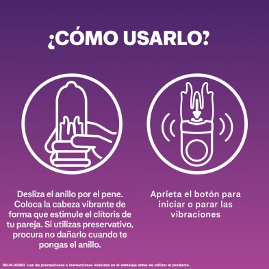 Durex Pack Lubricante Sabor y Aroma Fresa + Anillo Vibrador Intense Orgasmic Diablillo