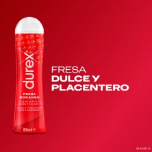 Durex Pack Lubricante Sabor y Aroma Fresa +  Anillo Vibrador Intense Orgasmic Diablillo +  Preservativos Mutual Clímax