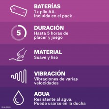 Durex Pack Vibrador Pure Fantasy + Anillo Vibrador + Gel Intense Orgasmic + Lubricante Play Massage + Preservativos Dame Placer