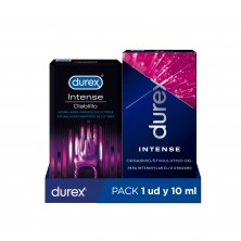 Durex Anillo Vibrador Intense Orgasmic Diablillo Estimulador Clítoris + Durex Gel Intense Orgasmic Estimulador del clítoris