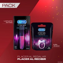 Durex Anillo Vibrador Intense Orgasmic Vibrations Estimulador Clítoris + Gel Intense Orgasmic Estimulador del clítoris