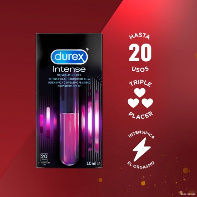Durex Anillo Vibrador Intense Orgasmic Vibrations Estimulador Clítoris + Gel Intense Orgasmic Estimulador del clítoris