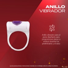Durex Anillo Vibrador Intense Orgasmic Vibrations Estimulador Clítoris + Gel Intense Orgasmic Estimulador del clítoris