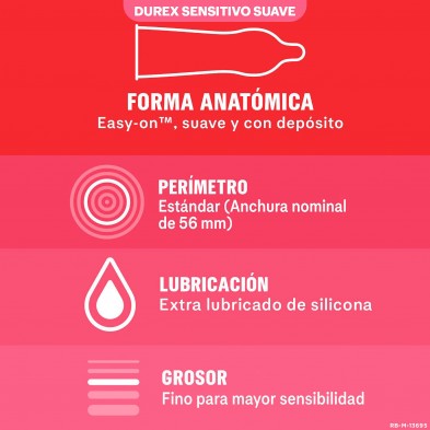 Durex - Pack Preservativos Sensitivo Suave + Sensitivo Contacto Total + Fell Sin Latex, 39 Condones para Sexo Seguro, Lubricados