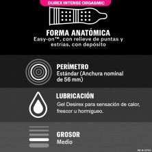 Durex - Pack Placer Intenso - Preservativos Mutual Climax + Durex Preservativos Intense - 24 Condones para Sexo Seguro