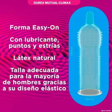 Durex - Pack Placer Intenso - Preservativos Mutual Climax + Durex Preservativos Intense - 24 Condones para Sexo Seguro